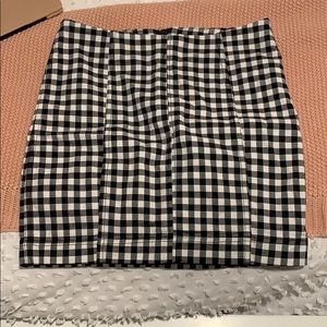 Free People Gingham Skirt